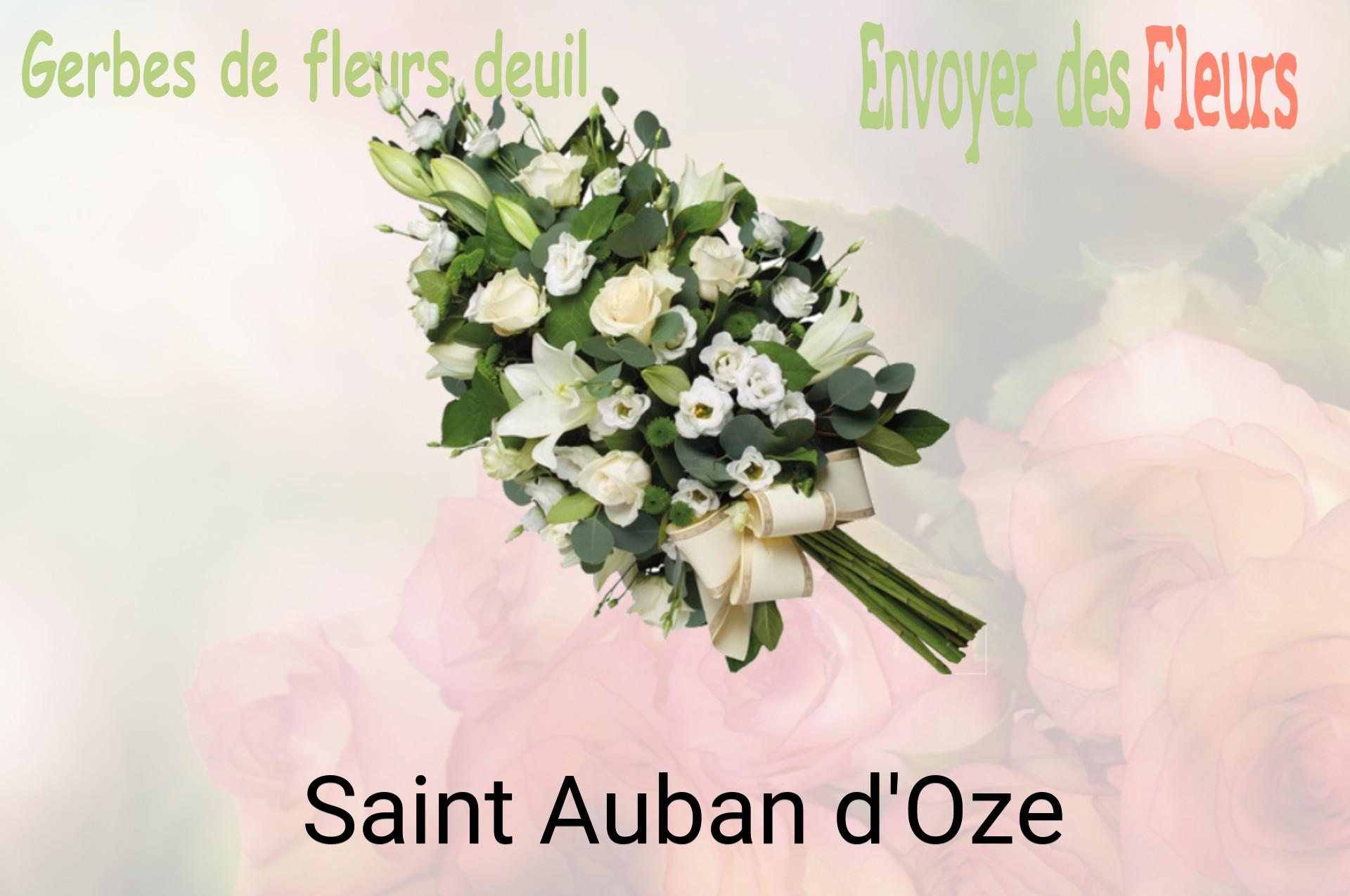 Gerbe de fleurs de deuil livrée à Saint-Auban-d'Oze